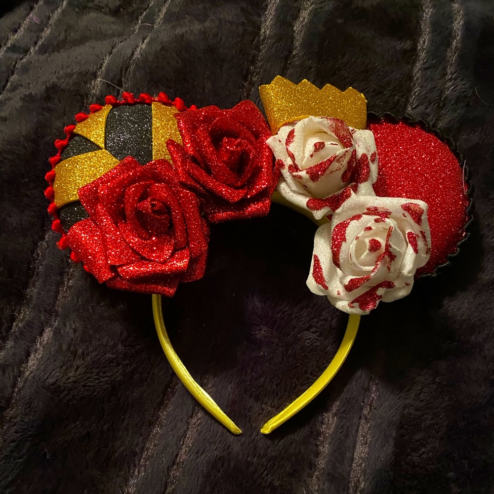 Custom Queen of Hearts Alice in Wonderland Micky Ears